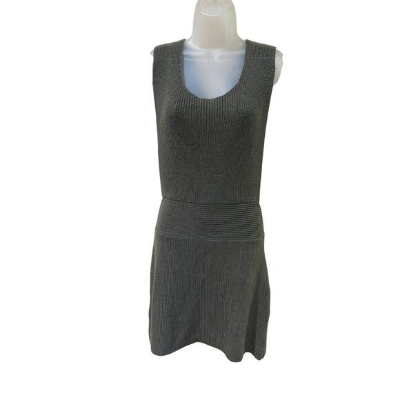 Free People Beach Orchid Convertible Low Back Ribbed Sweater Dress Olive Size Sm - Picture 2 of 11